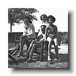 Standing in rear - Jean Foltis; seated L-R Helen Foltis, Gregory Taylor and Eoni Taylor